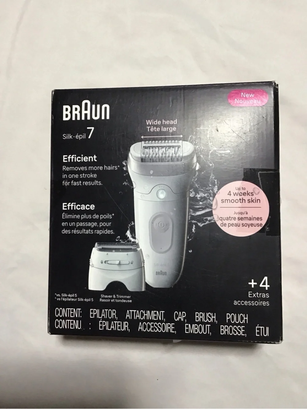 Braun Epilator Silk-épil 7, Hair Removal Device, Women Shaver & Trimmer